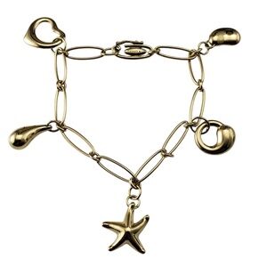 Tiffany & Co. Elsa Peretti 18K Yellow Gold Icon Charm Bracelet #21551